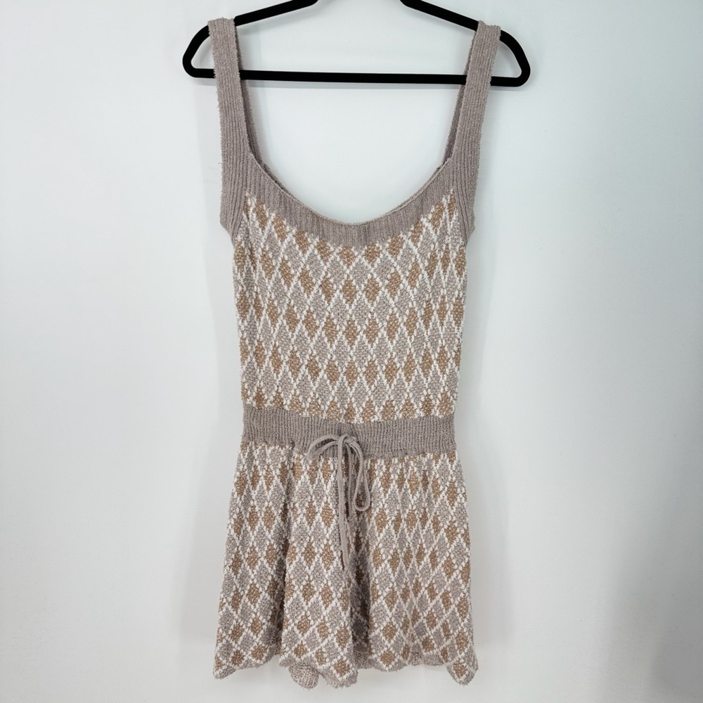 Intimately Free People Knitted Cozy Sleep Lounge Sleeveless Romper